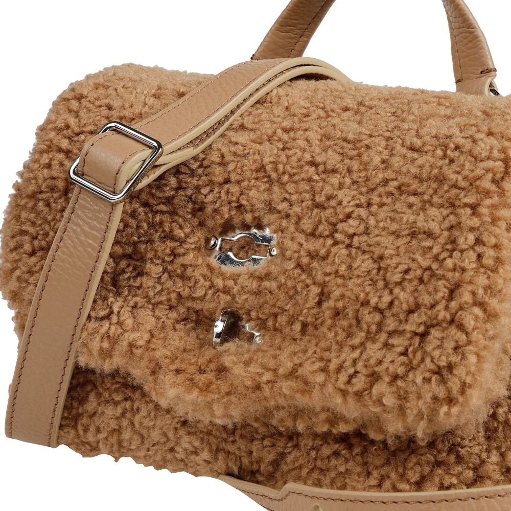 Zanellato Omkeerbare Schoudertas met Omgezoomd Lichaam Brown Dames