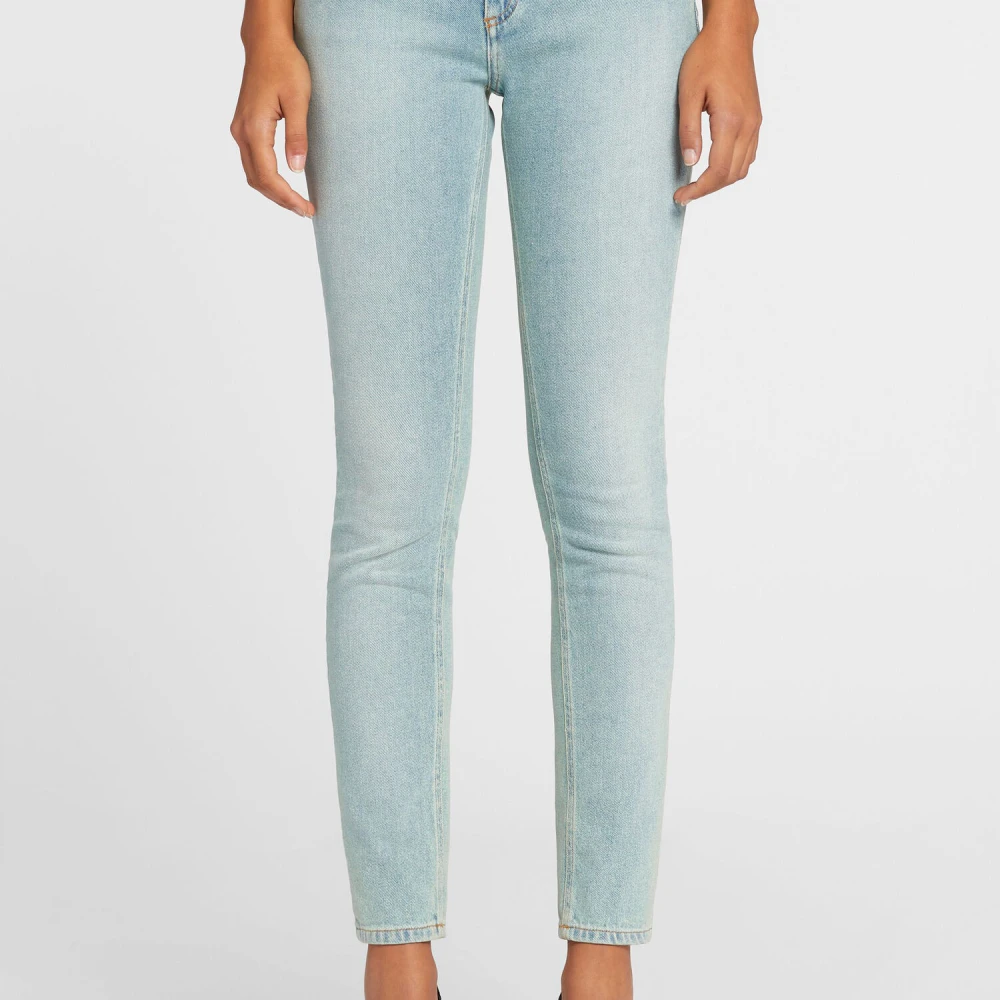 Roberto Cavalli Animalier Patchwork-Print Skinny Jeans Blue Dames