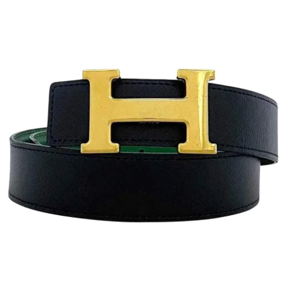 Hermès Vintage Pre-owned Leather belts Black Dames