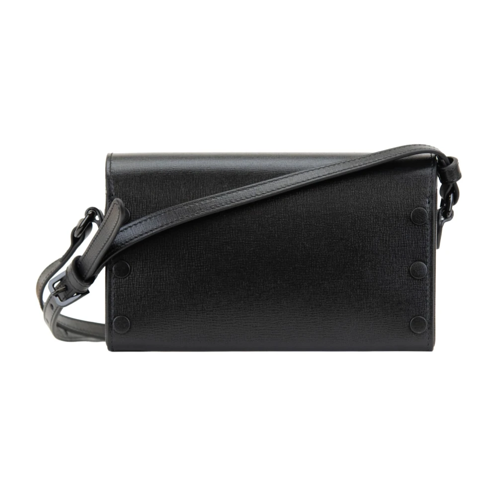 Gucci Leren Schoudertas Magnetische Knoop Black Dames