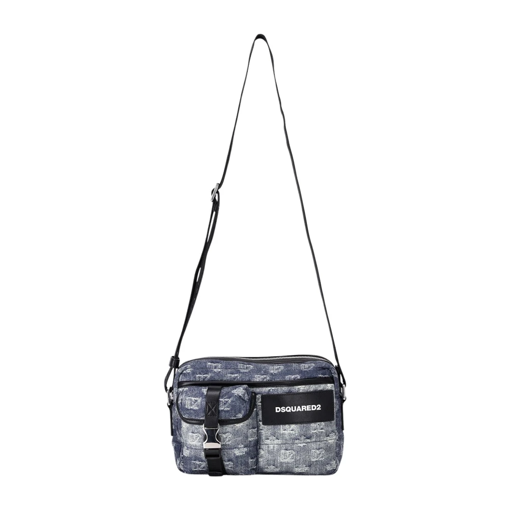 Dsquared2 , Cross Body Bags, Male, Blue, One Size, Crossbody Bag