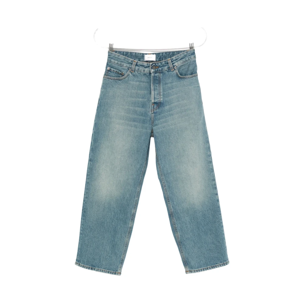 Haikure Women's Blue Stylish Short Trousers - Straight Fit Jeans - W27 - Jeans