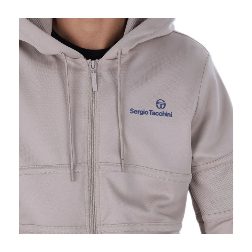 Sergio Tacchini Hoodie met rits Beige Heren