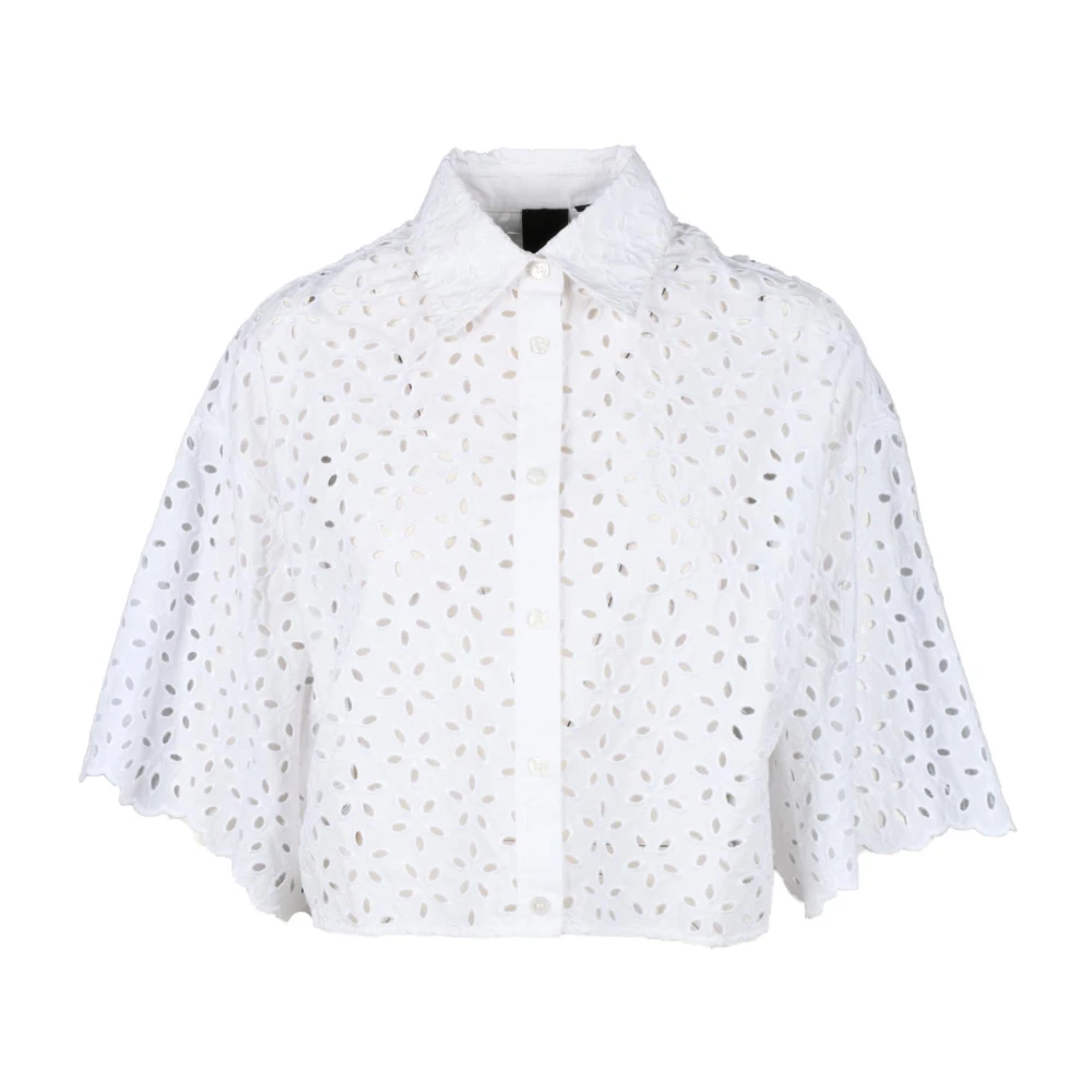 Pinko Katoenen Overhemd White Dames