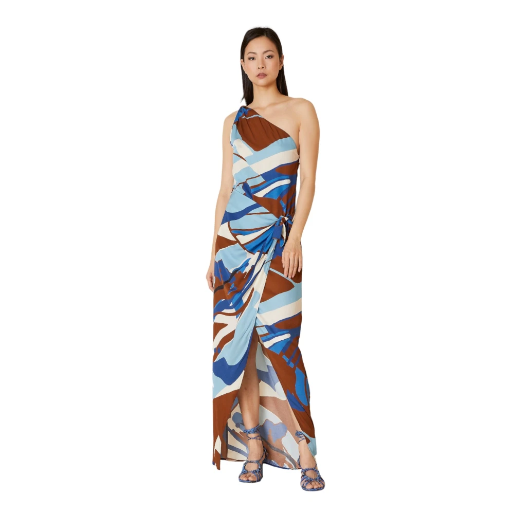 Manila Grace Elegante Jurk voor Vrouwen Multicolor Dames