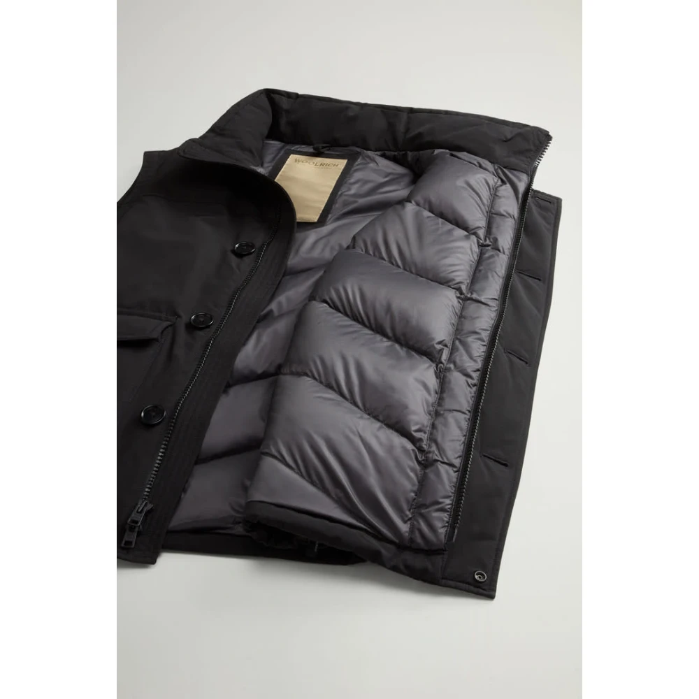 Woolrich Zwarte Ramar Vest voor Mannen Black Heren