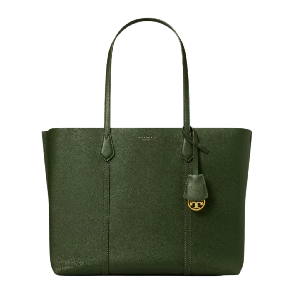 TORY BURCH Stijlvolle Triple-Compartiment Tote Basilicum Green Dames