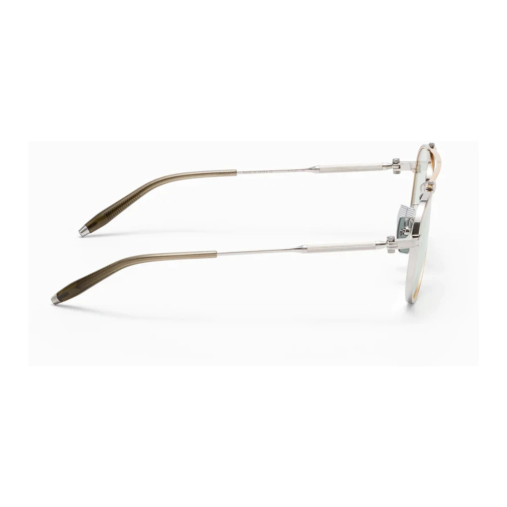 Akoni Innovatieve Aviator Bril Zilver Goud Olijf Yellow Heren