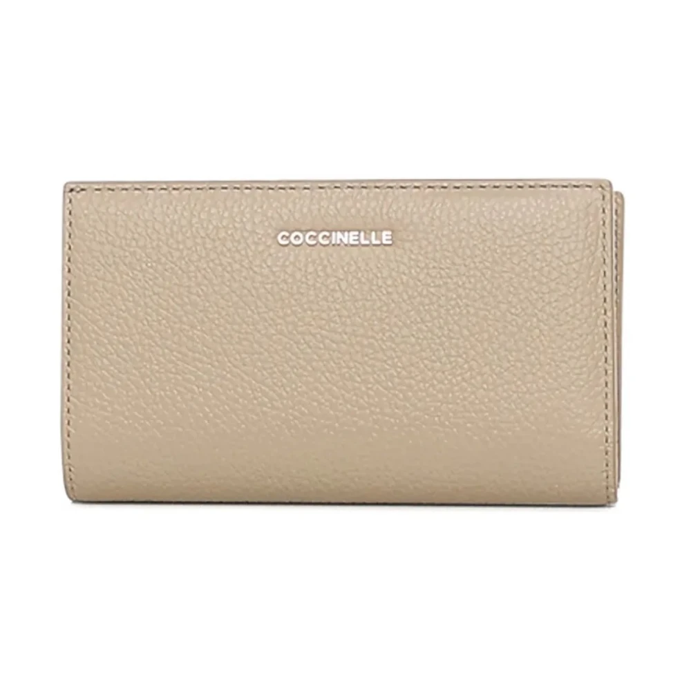 Coccinelle Women's Beige Wallets & Cardholders, One Size, Metallic Soft Wallet