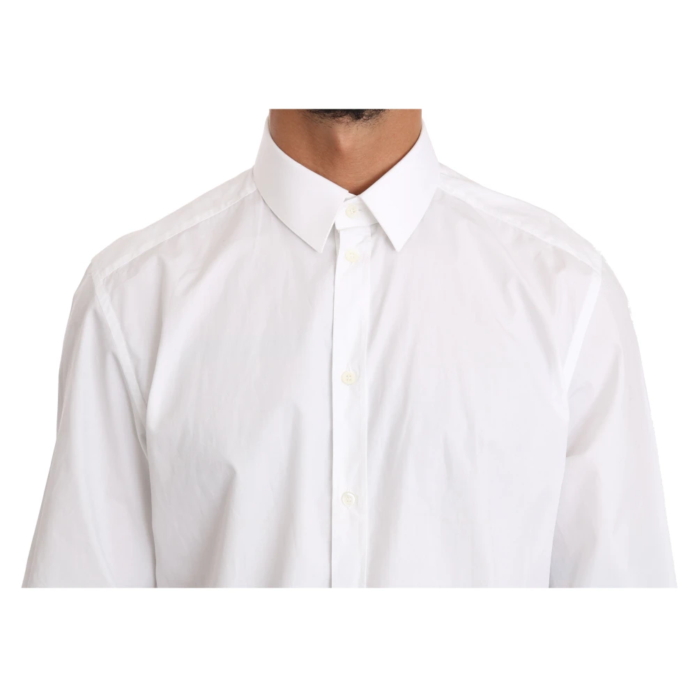 Dolce & Gabbana Elegant Slim Fit Overhemd White Heren
