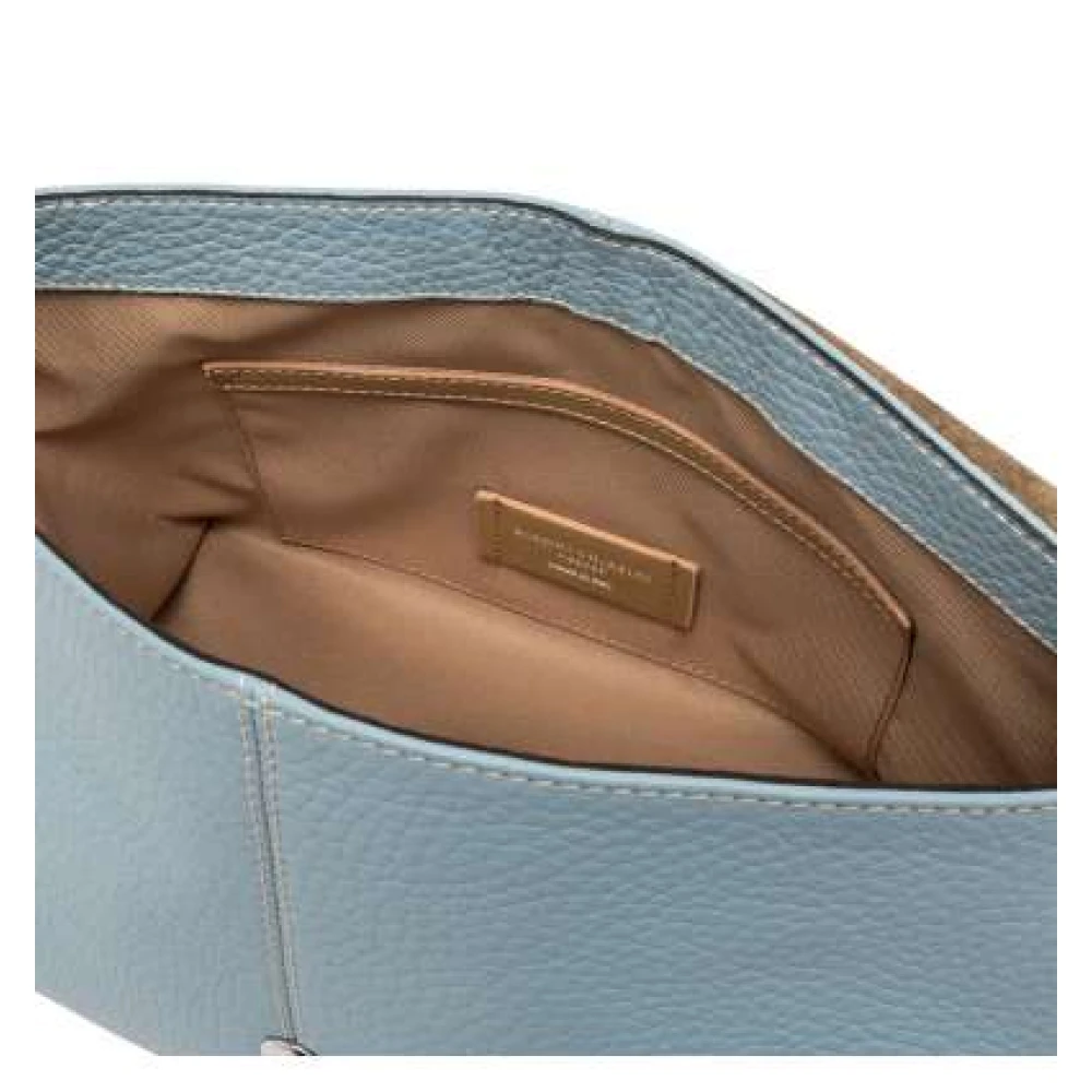 Gianni Chiarini Hedendaagse leren schoudertas Sky Blue Dames
