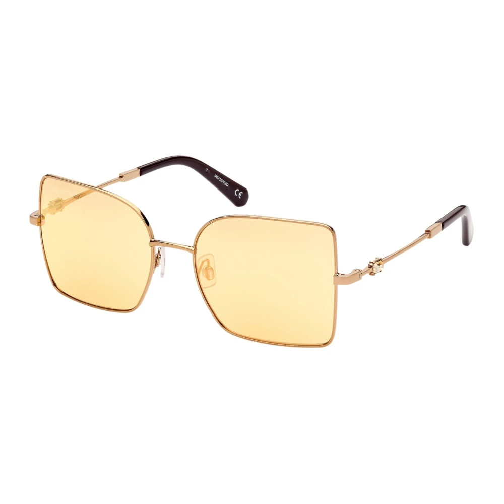 Swarovski Unisex Yellow Sunglasses - Sunglasses - 57 Mm - Accessories