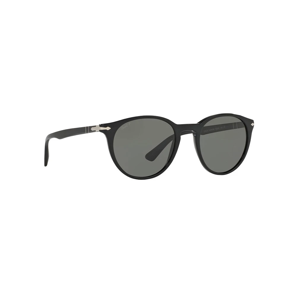Persol Iconische Phantos Zonnebril met Dunne Profielen Black Unisex