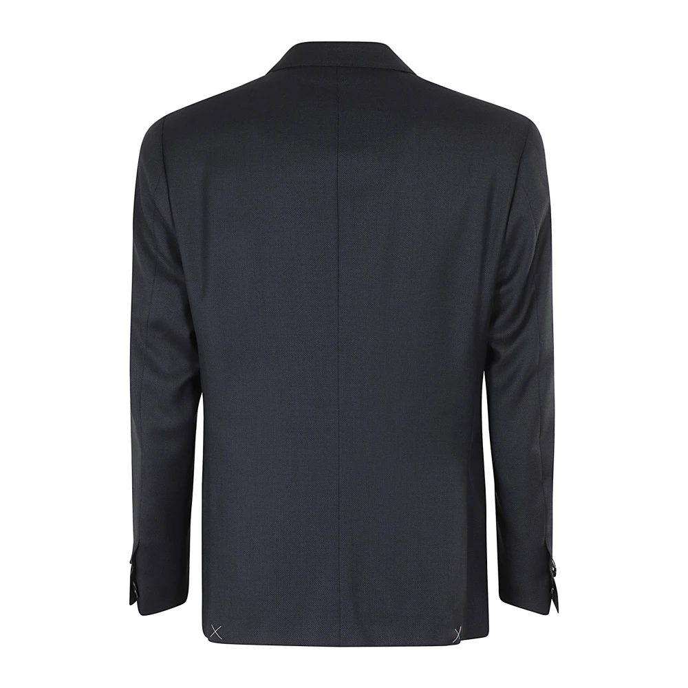 Corneliani Wol Pernice Eye Jurk Blue Heren