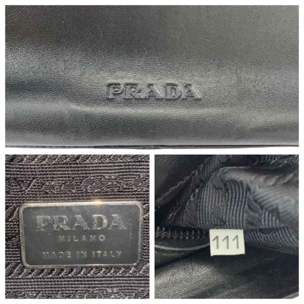 Prada Vintage Pre-owned Plastic prada-bags Black Dames