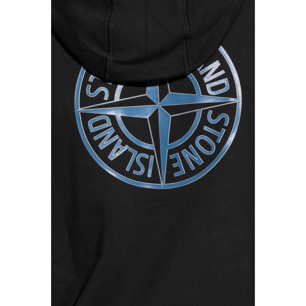 Stone Island Hoodie Black Heren
