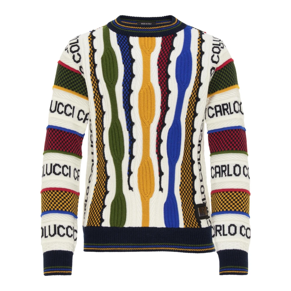 Carlo Colucci Unisex Unique Kinder Jacquard-Pullover Casale