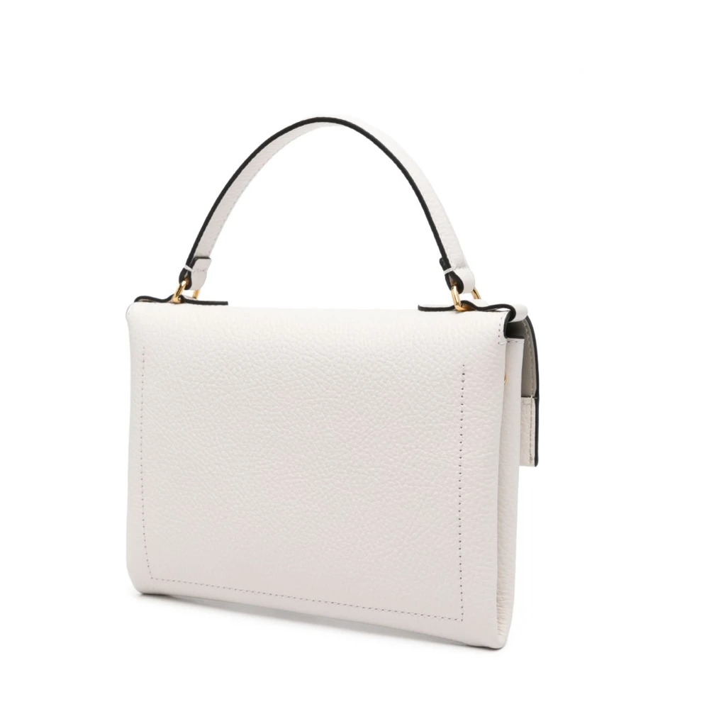 Coccinelle Witte tassen met flip-lock sluiting White Dames