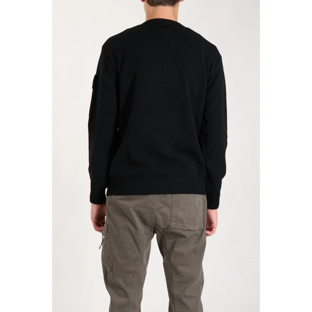 C.P. Company Fijne Merinowollen Trui Black Heren
