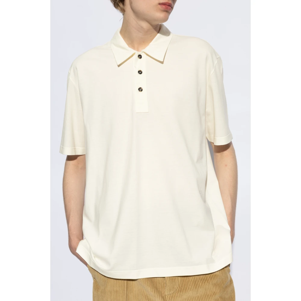 Bottega Veneta Polo met logo Beige Heren