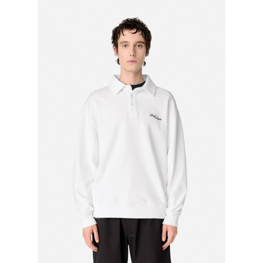 Axel Arigato Bae Polo Sweatshirt White Heren