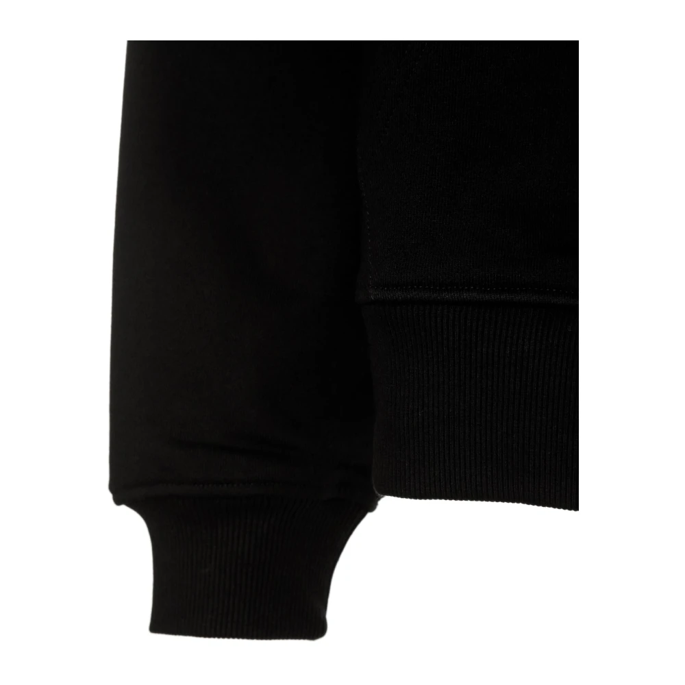 Daily Paper Zwarte hoodie met relaxte pasvorm Black Heren