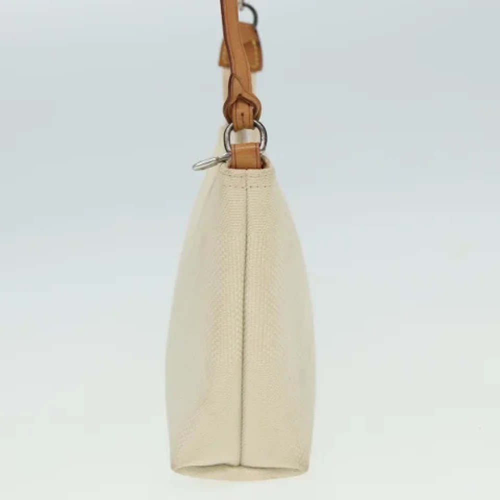 Louis Vuitton Vintage Pre-owned Canvas pouches White Dames