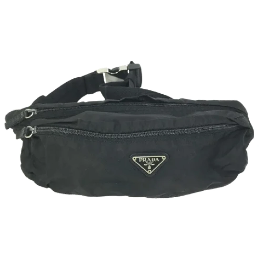 Prada Vintage Pre-owned Fabric prada-bags Black Heren