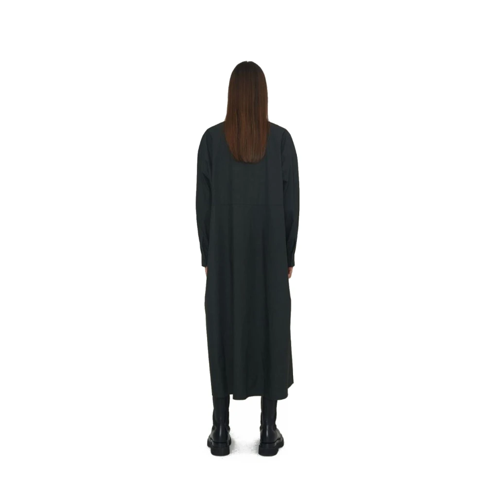 Remain Birger Christensen Zwarte Mezzo Jurk met Lange Mouwen Black Dames