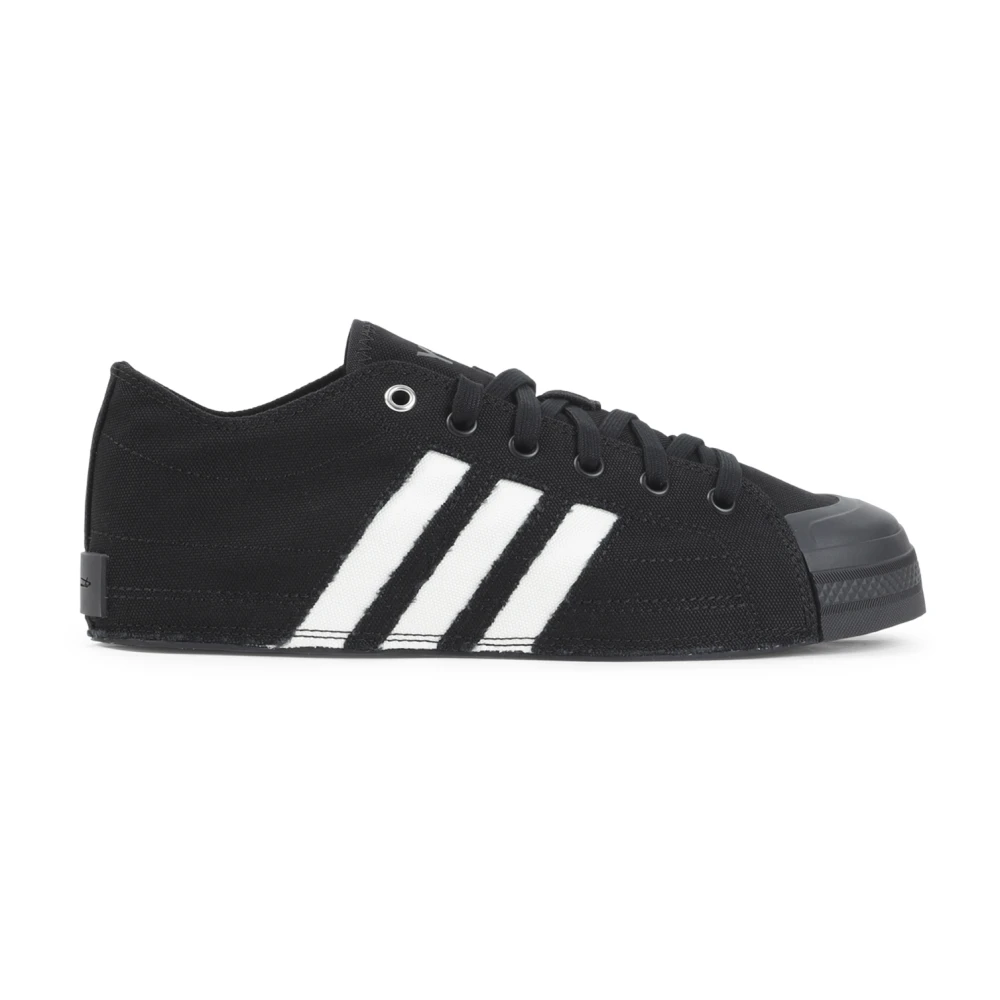 Y-3 Men's Black Sneakers, 8 1/2 Uk, Nizza Lo Trainers