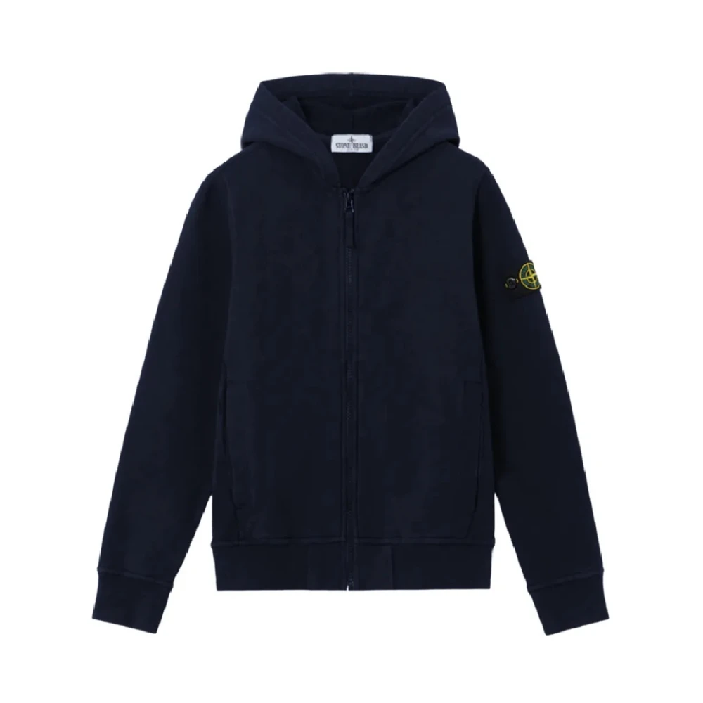 Stone Island Boys Blue Kids Sweatshirts, 4 Y, Sweatshirts Kids