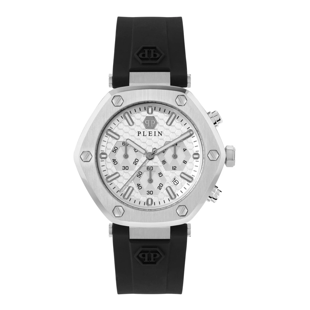 Philipp Plein Men's Gray Hexagon Chrono Watch