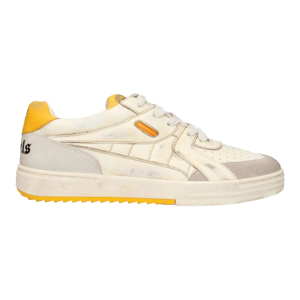 Palm Angels Leren Chunky Sneakers Heren Schoenen Beige