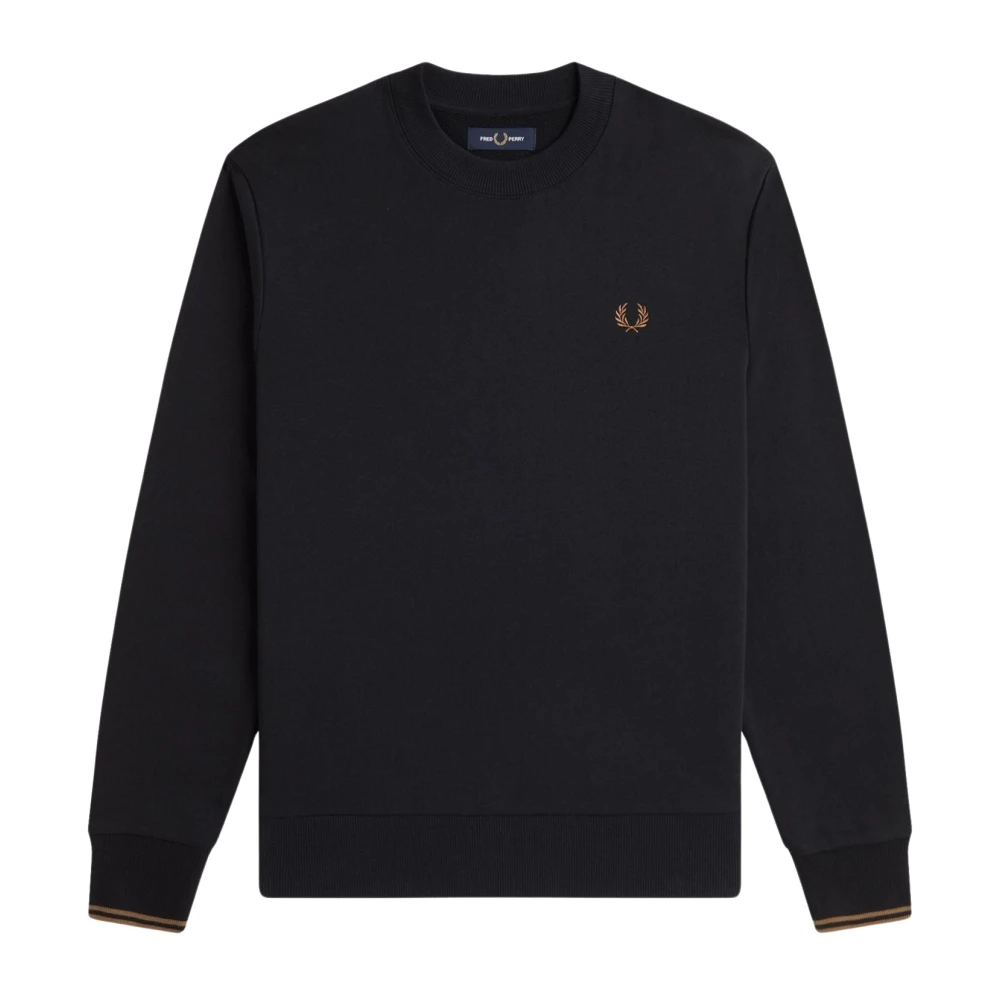 Fred Perry Men's Crew-Neck Cotton Sweatshirt - Black 59D - M - Image 3