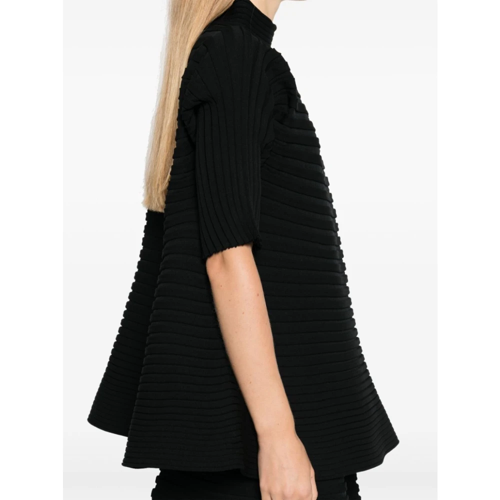 Issey Miyake Zwarte stijlvolle shirt voor vrouwen Black Dames