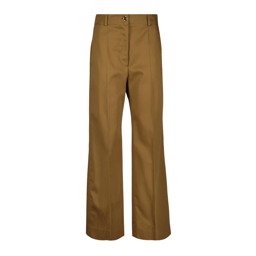 Patou Women's Brown Wide Trousers, Xs, Wide Leg Trousers Fall-Winter 2025