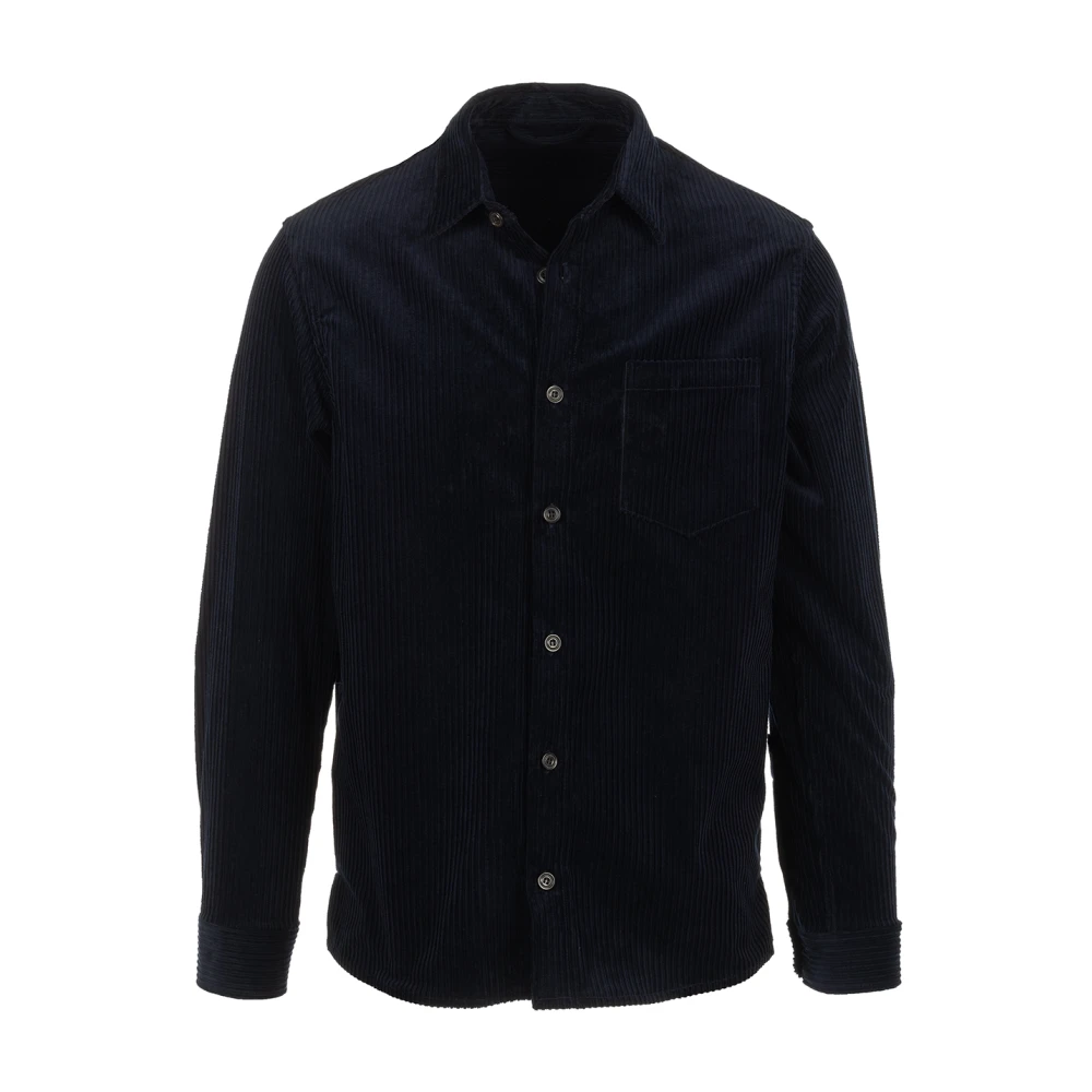 PAUL & SHARK Blauw Velvet Overshirt Blue Heren