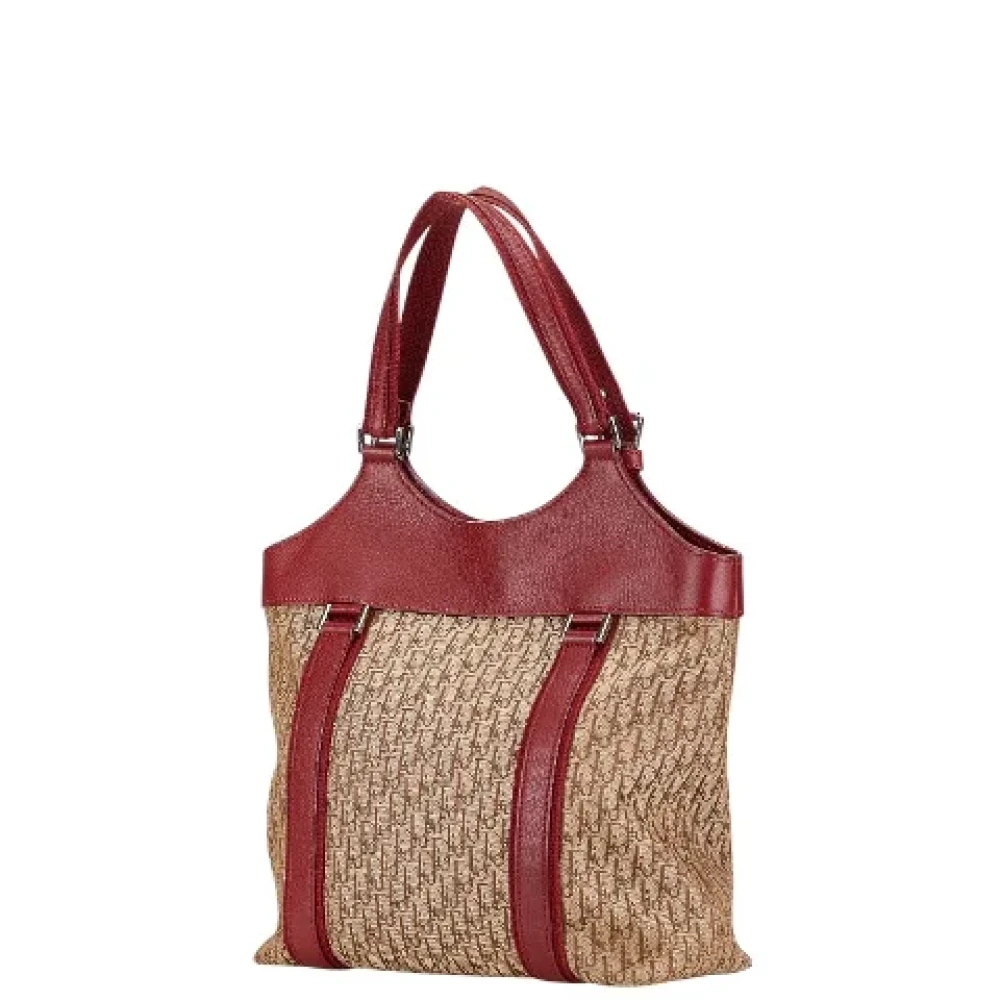 Dior Vintage Pre-owned Canvas totes Beige Dames