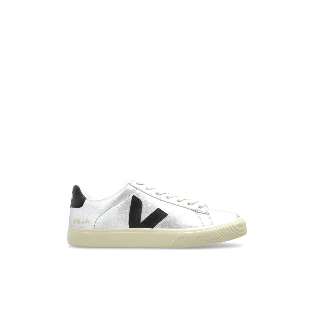 Veja Gray Sneakers, Female, 5 Uk, Campo Leather Sports Shoes