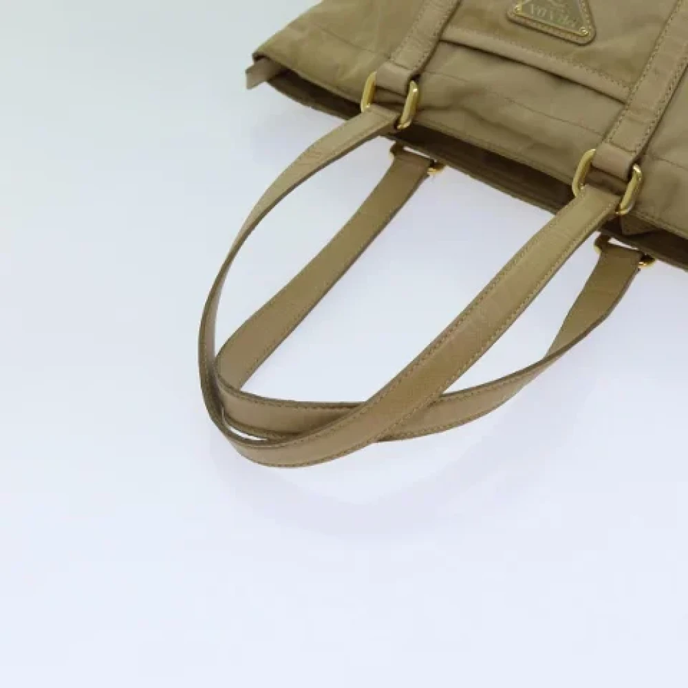 Prada Vintage Pre-owned Nylon totes Beige Dames