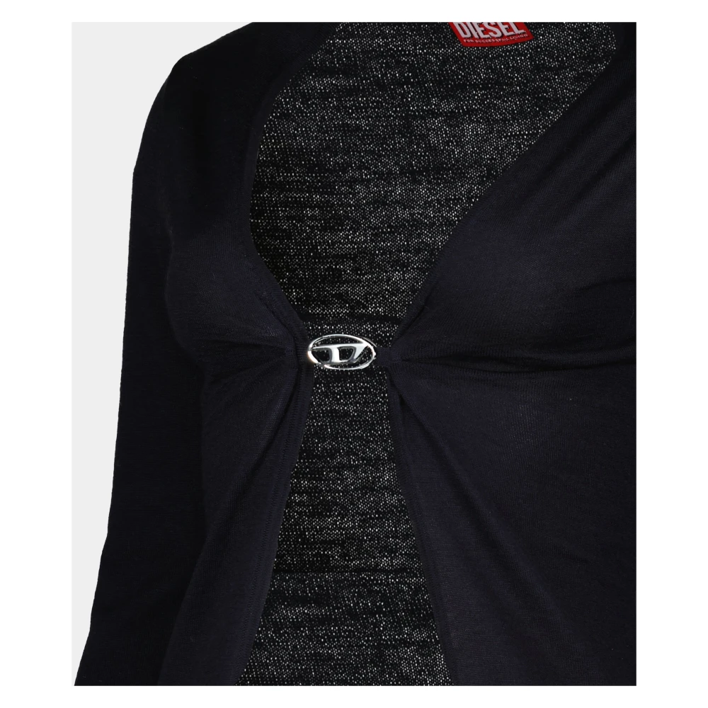 Diesel Open V-hals Cardigan Lente-Zomer 2025 Blue Dames