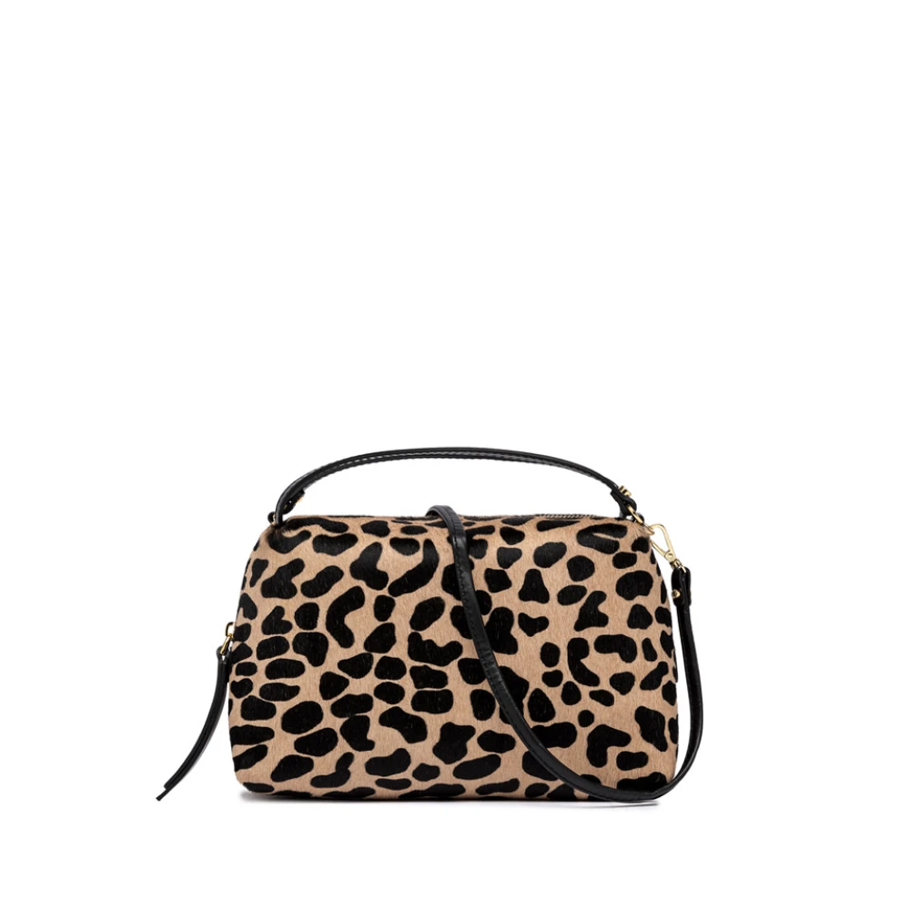 Gianni Chiarini Medium Alifa Animal Print Handväska Brown, Dam