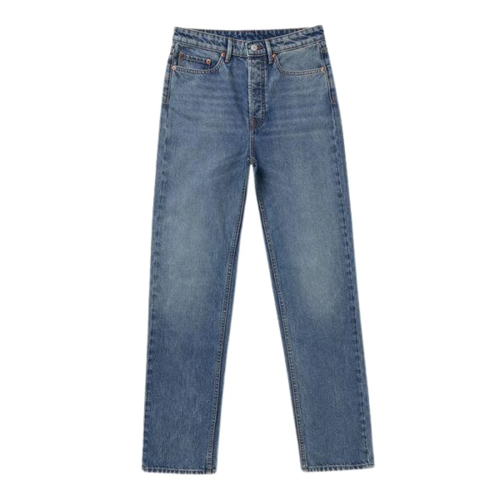 Denham Klassieke Straight Leg Jeans Blue Heren