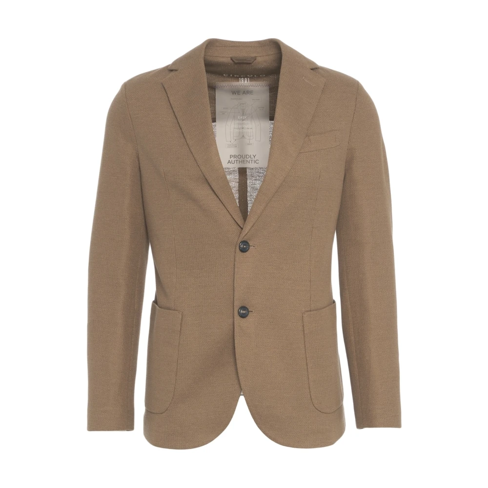 Circolo 1901 Brun Blazer Easy Jacket Brown, Herr