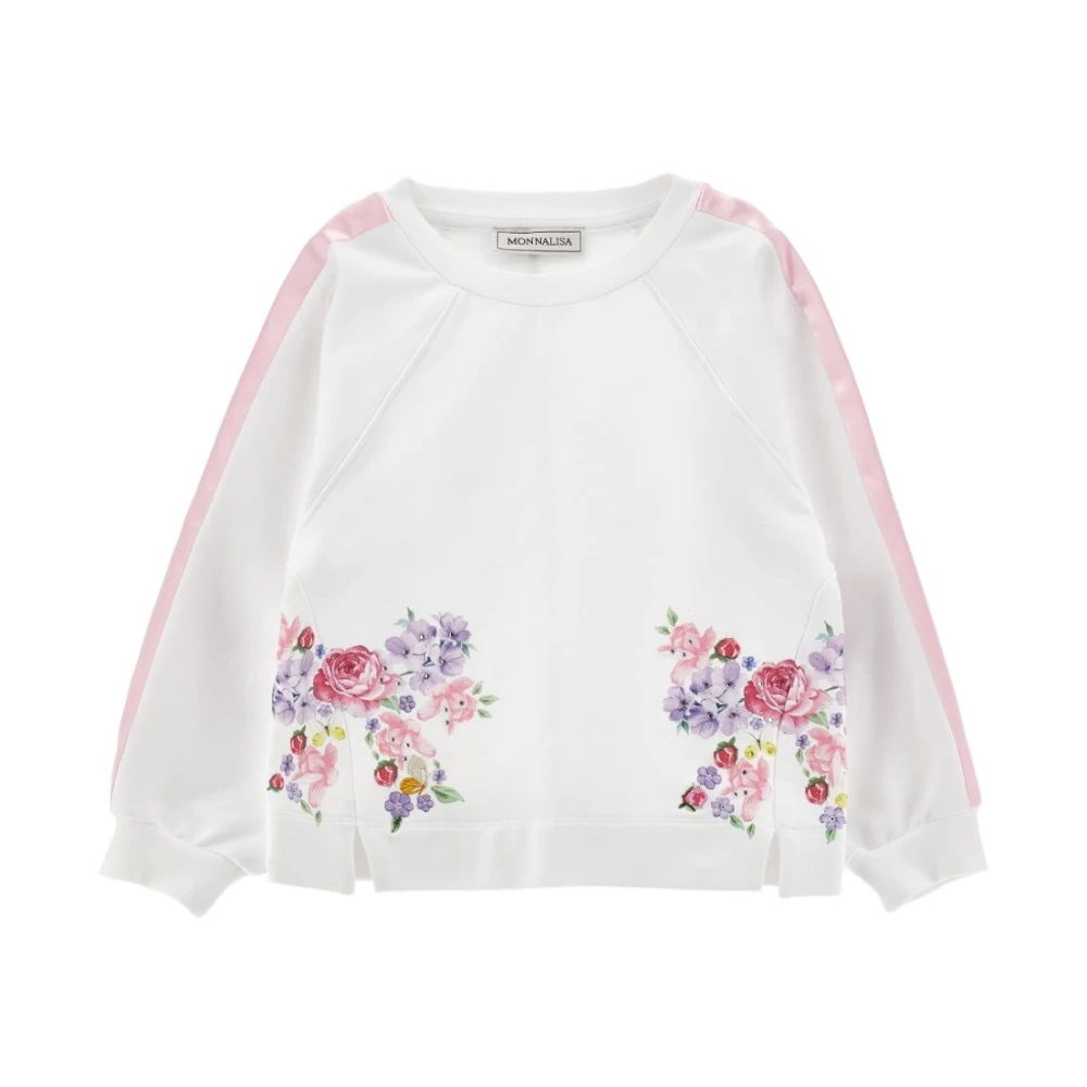 Monnalisa Unisex Kids White Kids Sweatshirts, 4 Y, Sweatshirts