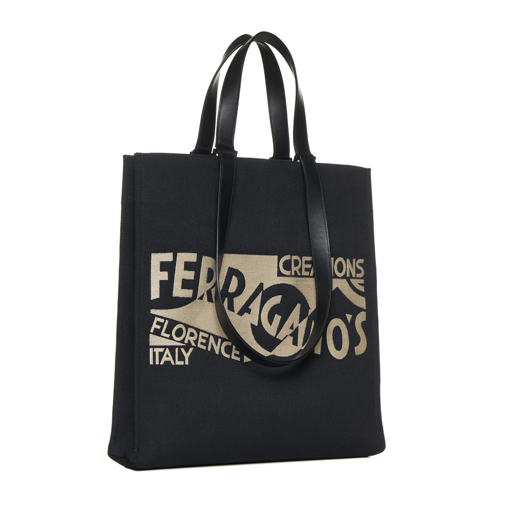 Salvatore Ferragamo Stijlvolle Tassen Collectie Black Heren