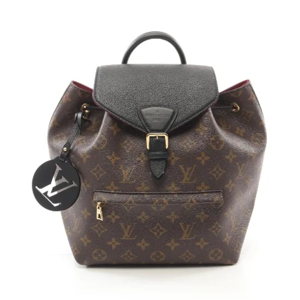 Louis Vuitton Vintage Pre-owned Canvas backpacks Brown Dames