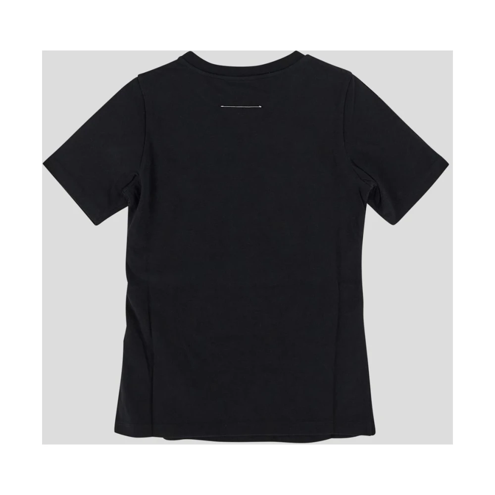 MM6 Maison Margiela Katoenen Logo T-Shirt Black Dames