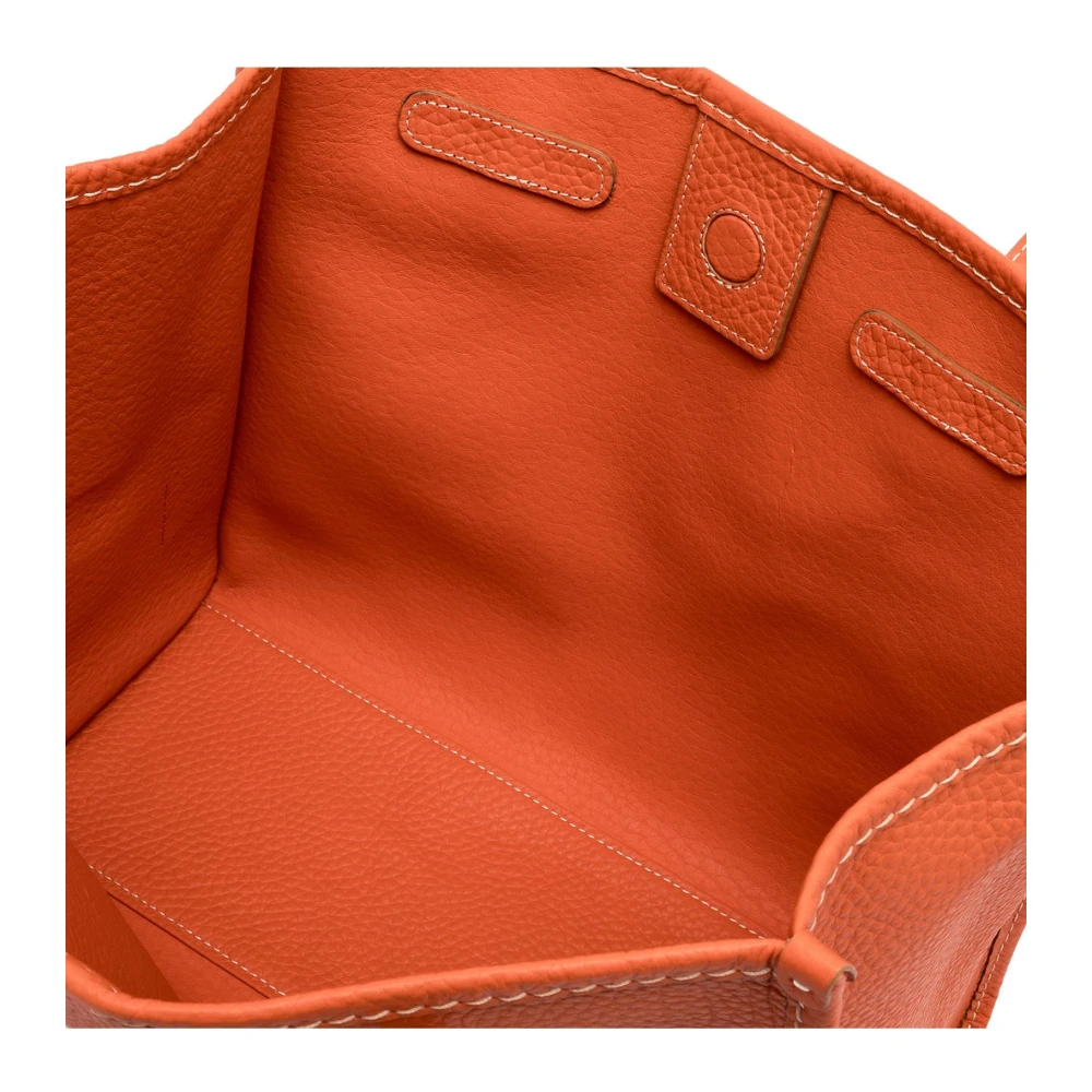 Gianni Chiarini Koraal Leren Shopper met Clutch Orange Dames
