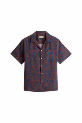 camisa-de-campamento-estampada-hoja-azul
